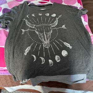 Gray Graphic Kids Shirt